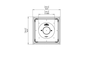 EcoSmart Fire Square 22 Fire Pit Kit Black