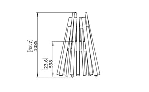 EcoSmart Fire Stix 8 Fire Pit Black