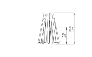 EcoSmart Fire Stix Fire Pit Stainless Steel