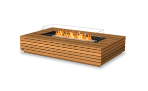 EcoSmart Fire Wharf 65 Fire Pit Table Teak