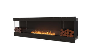 EcoSmart Flex Fireplace 104LC.BX2 Left Corner Black