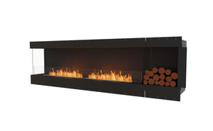 EcoSmart Flex Fireplace 104LC.BXR Left Corner Black