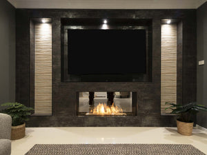 EcoSmart Flex Fireplace 50DB Double Sided Black