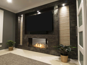 EcoSmart Flex Fireplace 50DB Double Sided Black