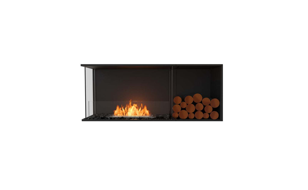 EcoSmart Flex Fireplace 50LC.BXR Left Corner Black