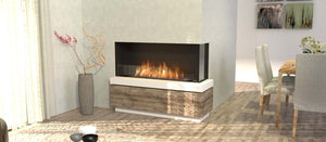 EcoSmart Flex Fireplace 50RC Right Corner Black