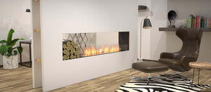 EcoSmart Flex Fireplace 86DB.BX1 Double Sided Black