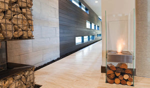 EcoSmart Fire Ghost Designer Fireplace Stainless Steel