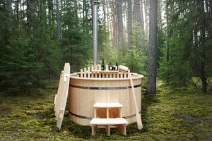 Wooden Hot Tub 180cm with Polypropylene Inner