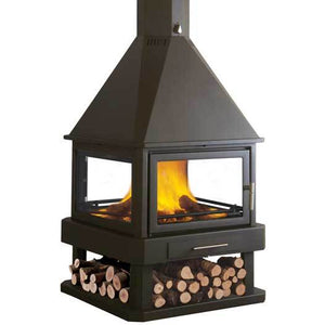 Bronpi - Huelva - 16kW Four-Sided Freestanding Wood Stove cutout