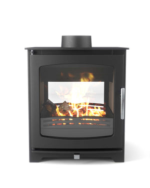 Henley Hazelwood Double Sided stove cutout on white background