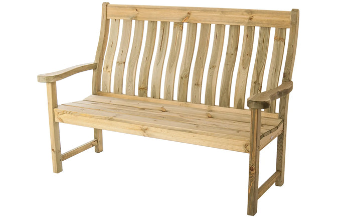 Alexander Rose - Pine High Back 3 Seat Bench 5ft