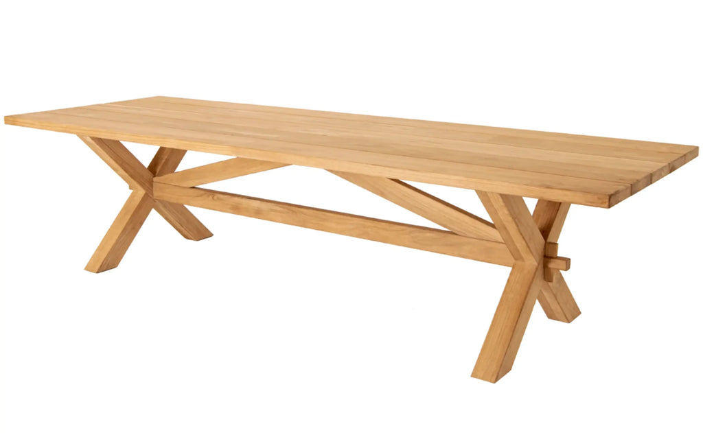 Alexander Rose - Teak Plank Rectangle Dining Table 3.0m