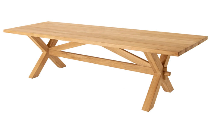 Alexander Rose - Teak Plank Rectangle Dining Table 2.4m