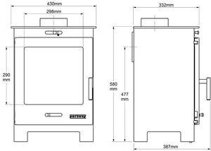 Portway Arundel stove dimensions