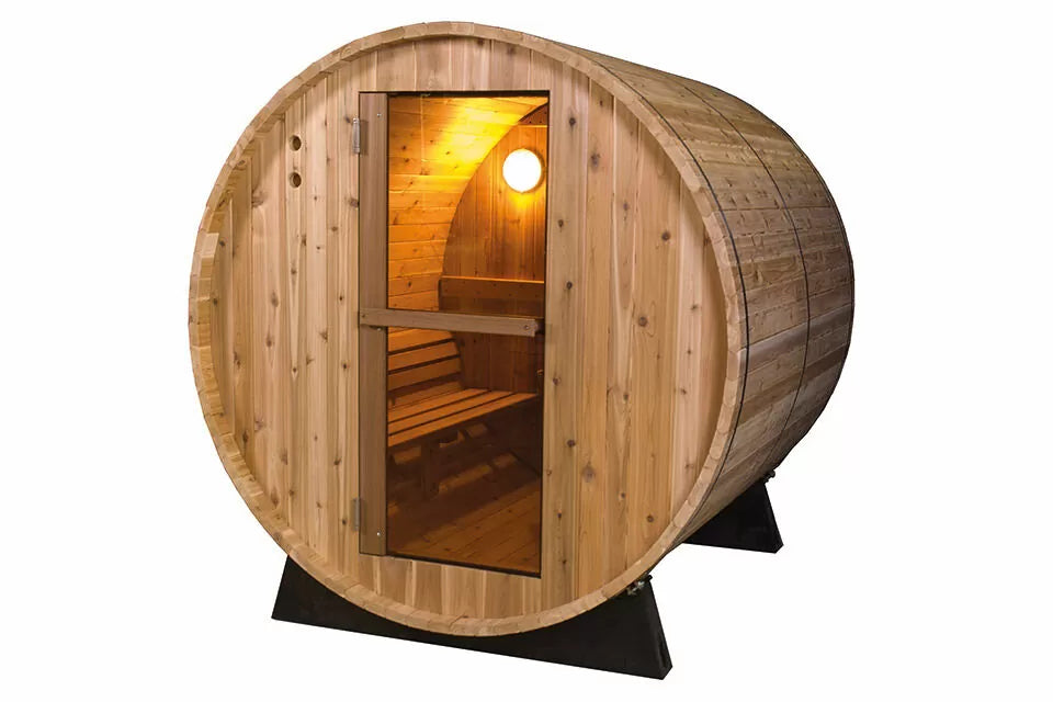 Barrel Rustic Sauna 8ft