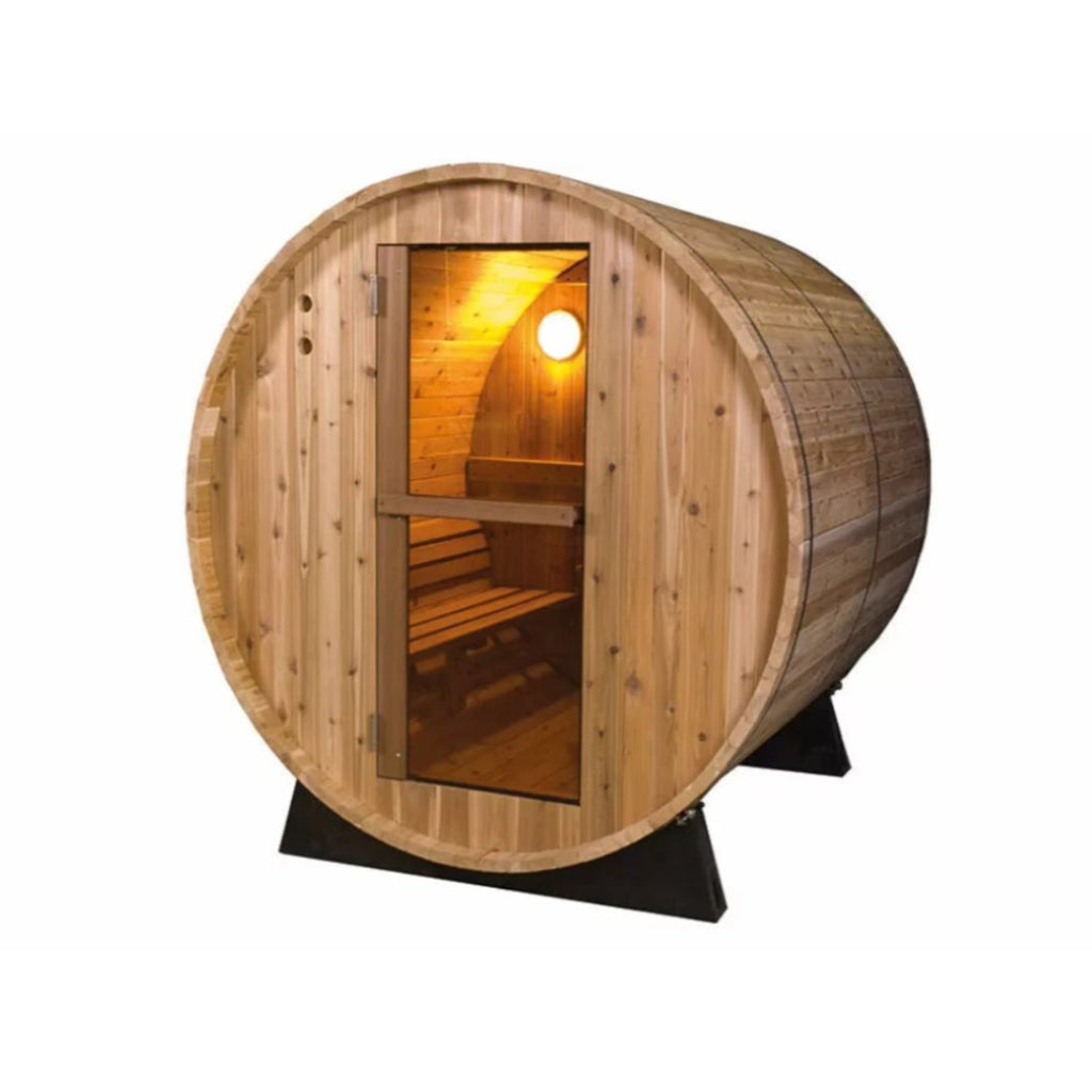 Barrel Rustic Sauna 8ft