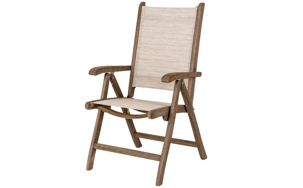 Alexander Rose - Sherwood Chestnut Acacia and Barley Sling Recliner Chair