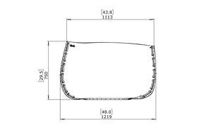 Blinde Design Stitch 125 Concrete Planter Natural