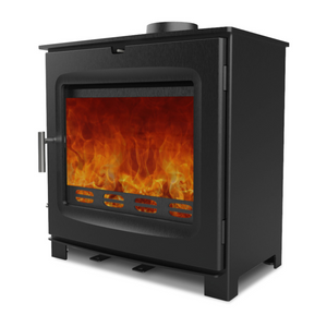 Woodford - Chadwick 12 - 12.5kW Multi-Fuel Stove side view cutout