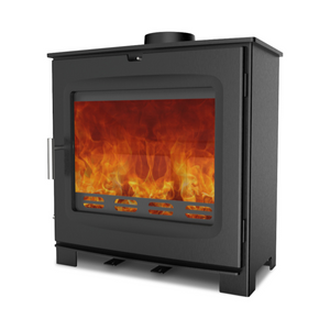 Woodford - Chadwick 8 - 8.2kW Multi-Fuel Stove cutout side view